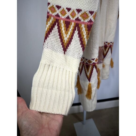 MATILDA JANE Women's Moments With You Gingersnap Open Front Cardigan White Small - Picture 7 of 13